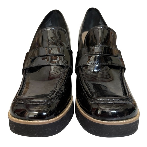 Steve Madden Glossy Black Platform Loafers. Size 11M - Picture 2 of 12